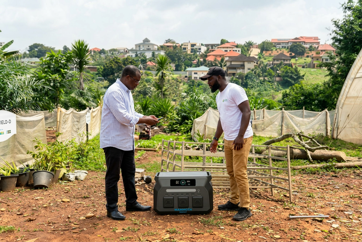 CT-P1024 portable power station in use