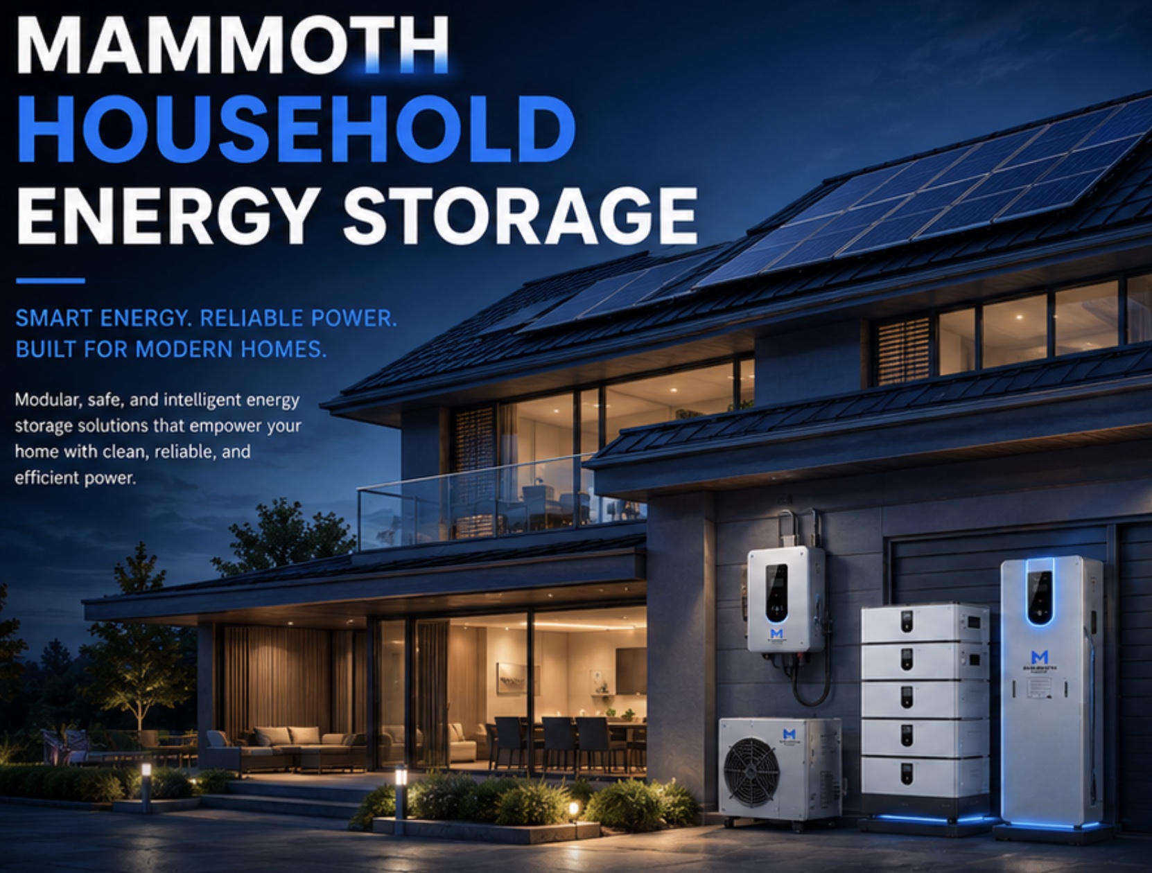 Mammoth Household Energy Storage — Smart energy. Reliable power. Built for modern homes.